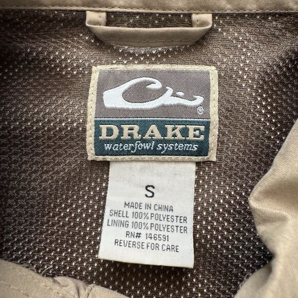 Drake Waterfowl Systems MS State Camo Hunting Fishing Shirt Men’s S Polyester - Picture 3 of 10